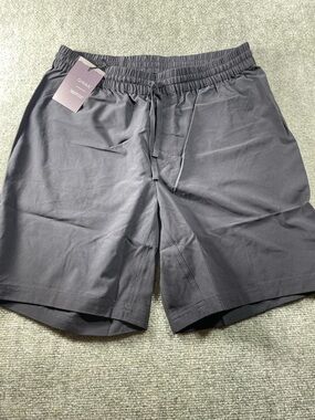 Men's Athletic‎ Drawstring Shorts - Black